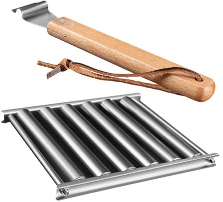 Rack Tragbare Wurst Roller Edelstahl Grill Roste Für Hot Dog Outdoor Camping