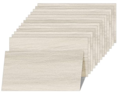 Mysflosy Floor Tiles Self-Adhesive, 61.0 cm x 30.5 cm Stone Effect Vinyl Flooring Waterproof, Peel and Stick for DIY Installation, Cover 2.23 ㎡