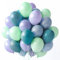 100 Globos Azules,Globos Macarrón,Balloons de Látex Helio Verdes Azules con Cinta para Cumpleaños Aniversario Boda Niños Baby Shower Fiesta Decoración