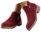 ticticlily Stivali Donna Con Cerniera Eleganti Stivaletti Morbidi Tacco Basso Ankle Chelsea Boots B Rosso 40 EU