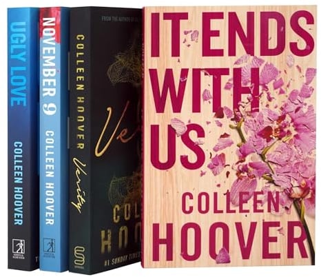 Colleen Hoover Collection 4 Books Set (Ugly Love, November 9, It Ends With Us & Verity)