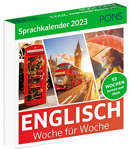 PONS Sprachkalender Englisch 2023: Woche für Woche Englisch lernen, Abreißkalender