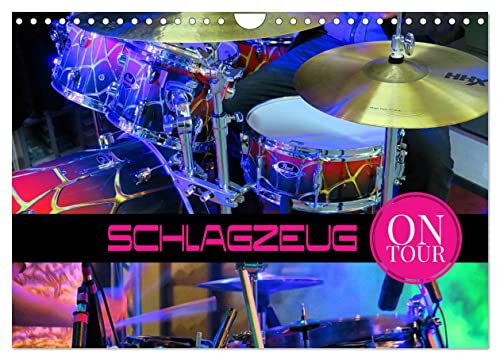 Schlagzeug on Tour (Wandkalender 2025 DIN A4 quer), CALVENDO Monatskalender: Dynamische Konzertbilder von eindrucksvollen Schlagzeugen aus verschiedenen Perspektiven (CALVENDO Kunst)