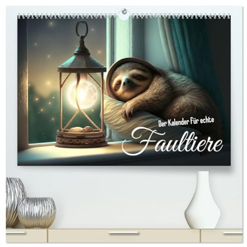 Der Kalender für echte Faultiere (hochwertiger Premium Wandkalender 2026 DIN A2 quer), Kunstdruck in Hochglanz (CALVENDO Tiere)