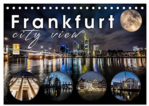 Frankfurt city view (Tischkalender 2026 DIN A5 quer), CALVENDO Monatskalender: Ein einzigartigen Kalender von und über Frankfurt (CALVENDO Orte)