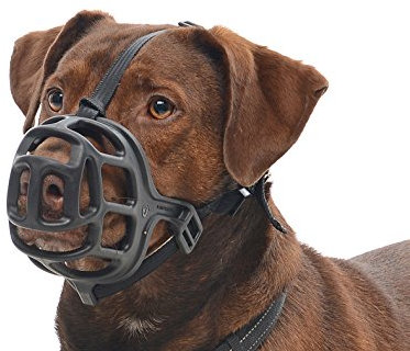 Kruuse Maulkorb für Hunde, Größe 3, Schwarz, Neopren