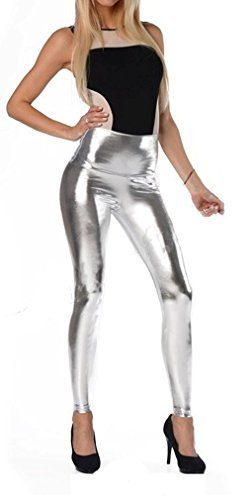 Dykmod Leggings Lang Silber, S - 36