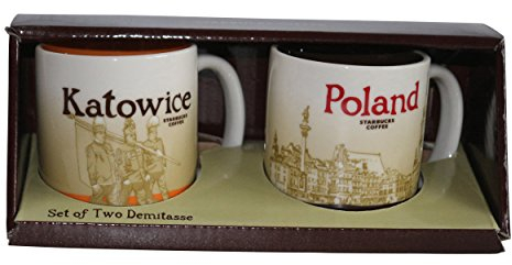 Starbucks Mug Katowice/Poland Set of Tow Demimug Coffee Katowice Poland Espresso
