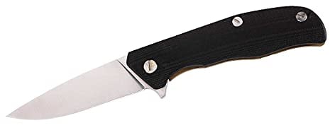 Herbertz Top Collection Klappmesser - Stahl AISI 440 - Flipper - Frame Lock - Edelstahl - Clip - Nylonetui - Geschenkbox