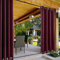 ChadMade Rideaux d'extérieur Imperméables, Coupe-Vent à œillets Supérieur et Inférieur Bourgogne L 213 x H 259 CM Occultants Draperie de Gazebo Véranda Terrasse Patio (1 Panneau
