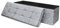 Large 2 Seater Luxury Crushed Velvet Fabric with Diamantes Foldaway Ottoman Stool Blanket Box Bench 110cms x 38cms (110 x 38 x 38 Silver)