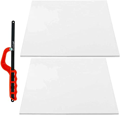 SPARES2GO Cut to Size Shelf (Pack of 2) + 12 Junior Saw compatible with Logik Fridge Freezer