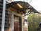 LYA Auvent Marquise pergola Aluminium 4x3 Profondeur 80cm.Largeur 200 cm.Populaire Accueil Auvents Auvents en Polycarbonate avec Toit, Porte Auvent Support en Plastique