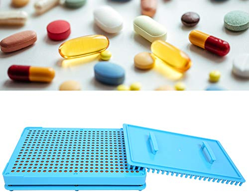 Panneau de remplissage de capsule, 0 # 400 trous Plaque de remplissage de poudre de capsule Plaques de capsule vides Outil de remplissage manuel de capsule Outil de remplissage de capsules de poudre d