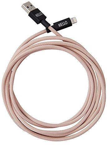 Design Letters Cavo USB Type C 2.0 | Ricarica Rapida Nylon | Caricatore Type C compatibile con iPhone | Certificato CE RoHS | Nylon Cavo USB | Cavo personale | Intrecciato in Nylon Cavo
