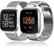 baklon 2 Stück Ersatzarmband Kompatibel mit Fitbit Versa Armband/Fitbit Versa 2 Armband, Edelstahl Metall Ersatz Armband Kompatibel mit Fitbit Versa 2/Versa/Versa Lite, Silber