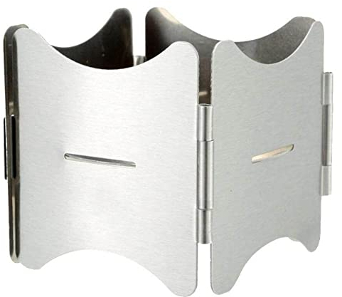 Casiler Stainless Steel Pot Stand with Tray Portable Folding Fuel Stove Stand Alcohol Stove Camping Equipment