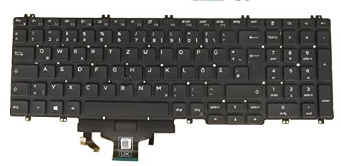 DE QWERTZ Tastatur für Dell Latitude 5500 5501 5510 5511 0W30IT Hintergrundbeleuchtung ohne Rahmen NEU