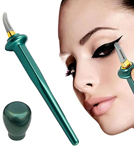 BODYA Eyeliner Guide Tools Wiederverwendbare Silikon Eyeliner Pinsel Wasserdicht Augen Liner Bleistift Pinsel Lidschatten Pinsel für Shaky Hands Anfänger Make-up Instrumente