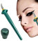 BODYA Eyeliner Guide Tools Wiederverwendbare Silikon Eyeliner Pinsel Wasserdicht Augen Liner Bleistift Pinsel Lidschatten Pinsel für Shaky Hands Anfänger Make-up Instrumente