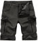 Hiauspor Kurze Hosen Herren Sommer Leichte Cargo Shorts mit 7 Taschen Bermuda Wanderhose Cargohose Herren kurz MTB Hose Radhose Chino Sport Stretch Fahrrad Radlerhose Arbeitshosen(Dk schwarz,XXL)