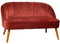 Atmosphera - Banquette Naova - 2 Places - Velours - Rose Terracotta