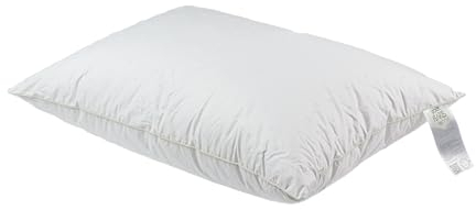 FOSSFLAKES Nordic Sleep Kissen Mittel Hoch - Komfortkissen für Seitenschläferkissen, Nackenstützkissen, und Kuschelkissen (40 x 80 cm)