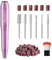 MELODYSUSIE PC120I Nail Drill 20000RPM E File for Beginners, Compact Electric Nail Files Portable Nail Drill Machine Manicure Pedicure Set for Acrylics Nails (Rose)
