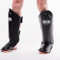 Fightinc. Schienbeinschützer Muay Thai Pro - ideal für Muay Thai MMA Kickboxen Kampfsport Training (L/XL, schwarz)
