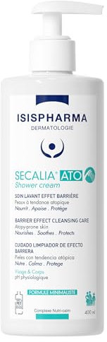 ISISPHARMA SECALIA ATO Shower Cream 400 ml - Peaux sèches à tendance Atopique - Soin Lavant Effet Barrière - Nourrit et Apaise les démangeaisons - Adapté à toute la famille - Fabrication Française