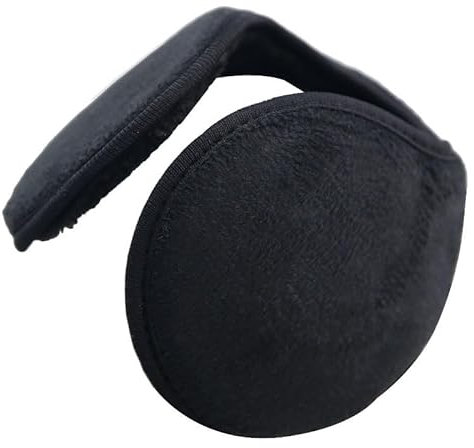 Genérico Cache-oreilles en laine Chauffe-oreilles d'hiver pour homme femme accessoire d'hiver, chauffe-oreilles, cache-oreilles pour temps froid et protection contre l'air, Noir , Taille Unique