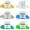 Wwtop Essbarer Glitzer - 3g x 6 Farben Glitzerpulver für Getränke, Gold Perlweiß Silber Blau Teal Frucht Grün Lebensmittel Glitzer, Glitzerpuder für Schokolade, Kuchen, Fondant, Cocktails, Drinks