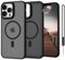 SupVict iPhone 11 Pro Max Case Magnetic, Phone Case iPhone 11 Pro Max Compatible with MagSafe Slim Thin Translucent Matte Back, Shockproof Anti-Yellow Protective Cover Case iPhone 11 Pro Max Black