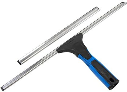 Unger Professional 18” EZ Change Window & Glass Cleaning Squeegee - Cleaning Supplies, Squeegee for Window Cleaning, Streak Free Results, Clean Large and Small Windows, with 12 Channel
