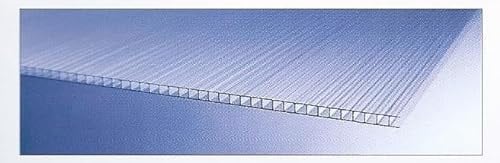 Polycarbonat Hohlkammerplatten - Doppelstegplatten 6 mm - Zuschnitte für Gewächshäuser - Länge: 2000 mm - Breite: 610 mm (3)