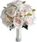 Fouriding Hochzeit Braut Blumenstrauß,Künstliche Hand Blumen Rosen Brautstrauß Brautjungfer für Zeremonie Jahrestag Partei Braut Dusche Dekoration Hochzeit Sträuße (Champagner)