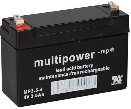 Akkuman.de Akkutechnik vom Fachmann Batteria compatibile con Sun A504/3.5S 4V 3,5Ah AGM
