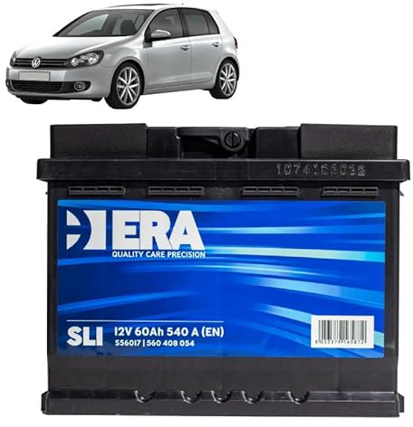 Batteria 60Ah per Volkswagen Golf 6 VI 1.4 1.6 1.8 2.0 benzina 2008-2014