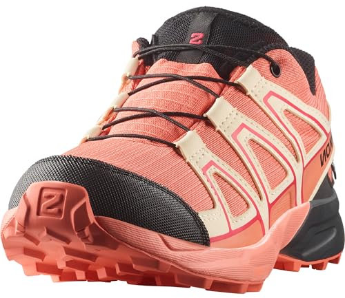 Salomon Speed Cross, Chaussures imperméables pour Juniors, Emberglow/T, polyvalentes pour Le Confort, idéales pour la randonnée et Le Trail Running Lors d'aventures en Plein air. 3.7