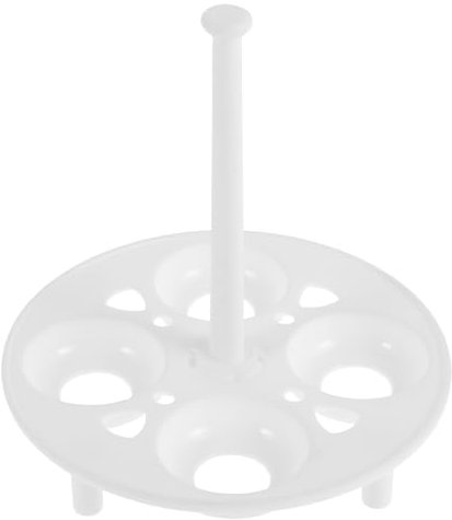 2 StüCk HochtemperaturbestäNdiger Kunststoff Eierhalter FüR Dampfgarer Kompakter Universal Eierdampfer FüR Zuhause Weiß 4.33X4.33X3.31 Zoll