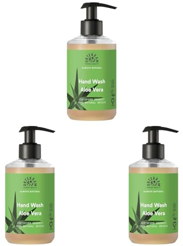 Urtekram Aloe Vera flüssige Handseife Bio, regenerierend, 300 ml (Packung mit 3)