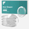 shinfly Türstopper Wand Selbstklebend - 6 stück Wandtürstopper, 40x9 mm -wandschutz, Door stopper Türen und Wände, Türstopper Wand selbstklebend für Schlafzimmer und Küche (transparent)