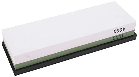 1000/4000 Grit, Sharpening Stones 1000 4000 Ener Stone Double Sided White Fused Sharpener Alumina Home Whetstone with Nonslip Base for Kitchen Mesh