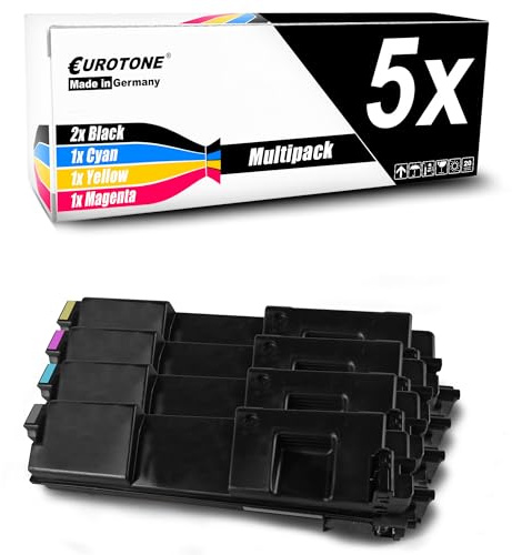 Eurotone Toner im Set 5X Toner kompatibel für Ricoh SP C352 ersetzt Type SP352E CMYK