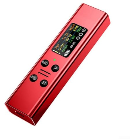 Rilevatore di radiazioni nucleari con contatore Geiger Muller per rilevamento raggi X Beta Gamma Dosimetro personale con display TFT Allarmi a vibrazione della luce sonora (grigio)
