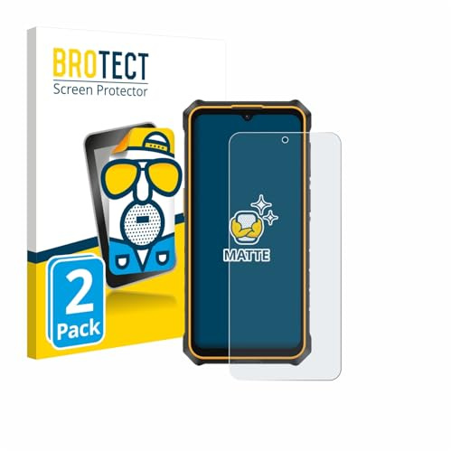 BROTECT Schutzfolie für Ulefone RugKing 3 Pro | 2 Stück Entspiegelnder Displayschutz Made in Germany Matte Displayschutz-Folie Anti-Reflex Anti-Fingerprint Einfache Montage