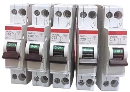 Circuit Breaker SN201L, 16A, 6A, 10A, 20A, 25A, 32A, 40A(20A)