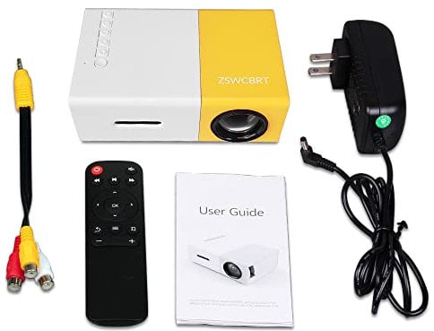 Portable mini projectors LED micro projector 1080P home party meeting theater projector(Newest upgraded version )