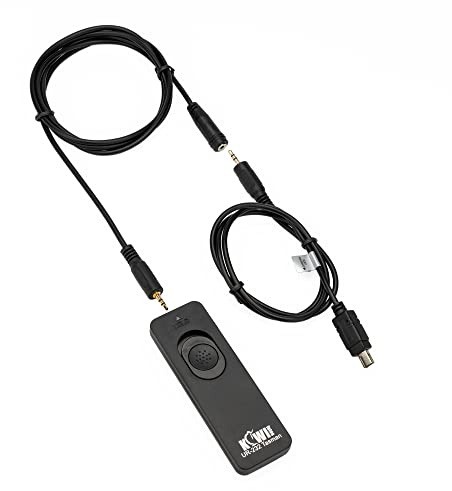 Kiwifotos MC-DC2 Remote Switch Shutter Release Cord for Nikon Z7 Z7II Z6 Z6II Z5 D750 D780 P1000 D7500 D7200 D5600 D5500 D5300 D5200 D5100 D5000 D3300 D3200 D7000 D7100 D610 D600 & More Nikon Camera