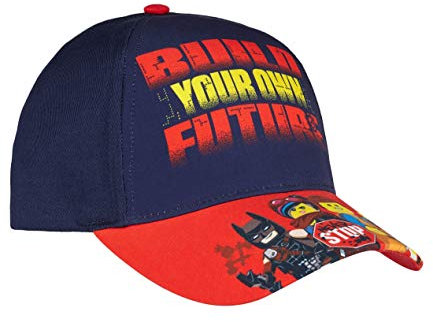 LEGO Movie 2 Jungen Cap mit buntem Fotodruck, 54, Dunkelblau